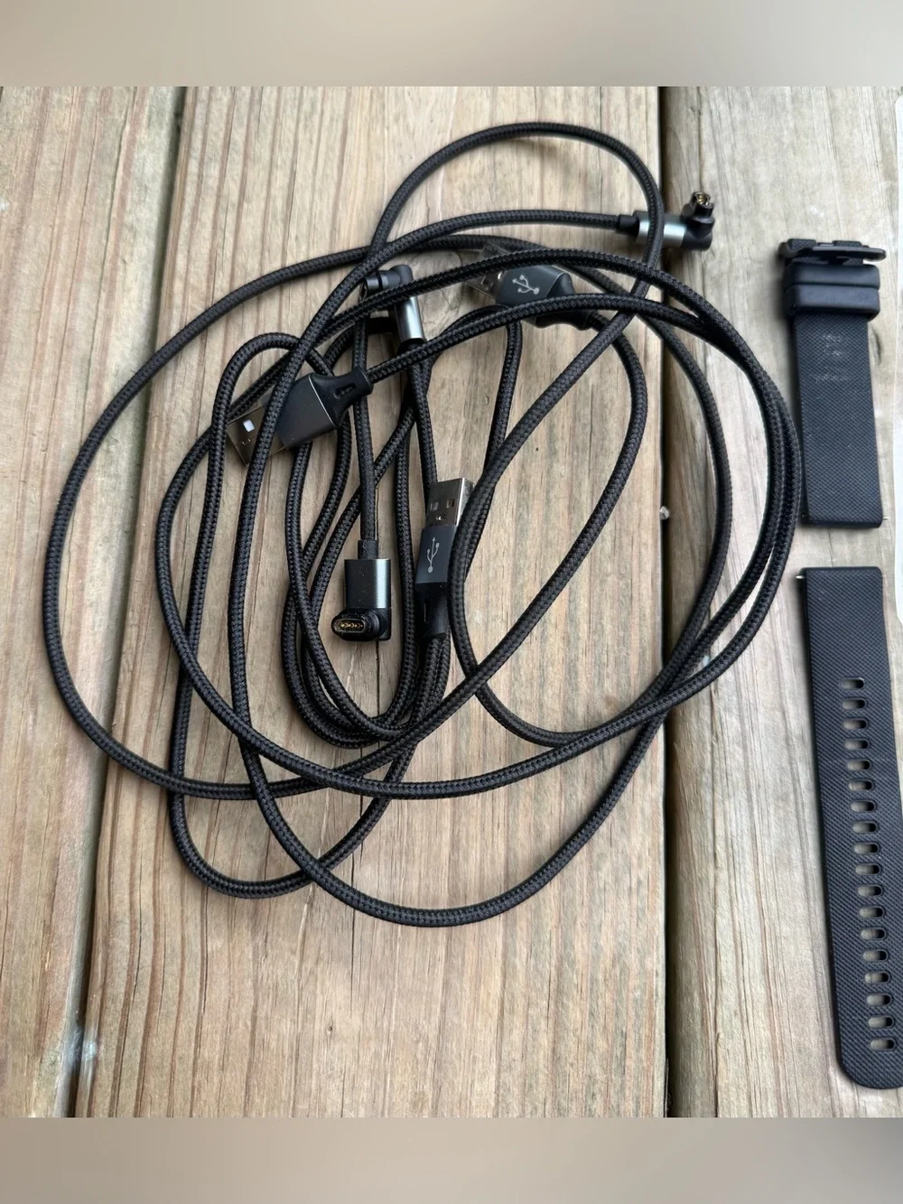 Garmin Venu SQ Black Smartwatch (3) Chargers (3) Screen Protectors 3 Bands Watch